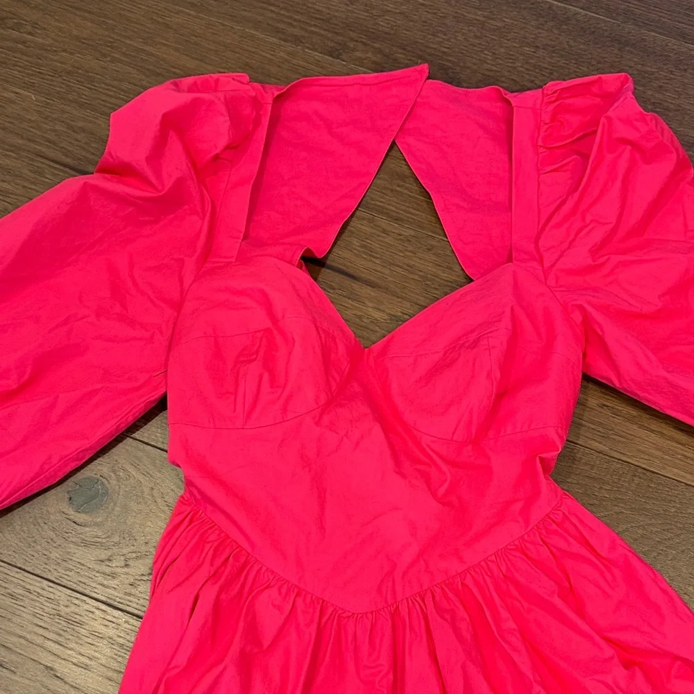 Rach Martino The Drop Pink Fuschia Sweetheart Coquette Dress Medium C1-080